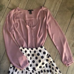 Forever 21 dressy blush blouse.